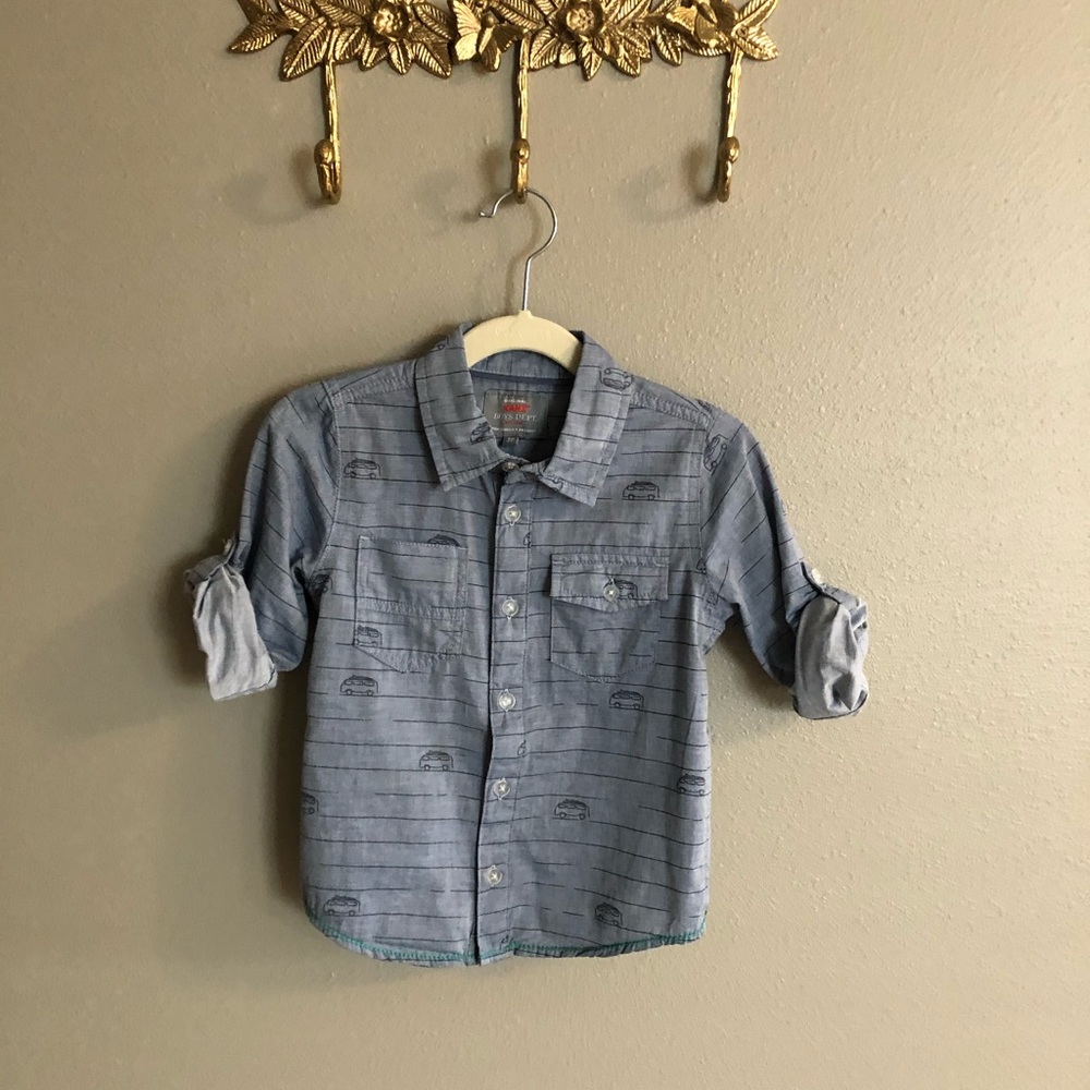 Kanz Button Down Cool Car Shirt